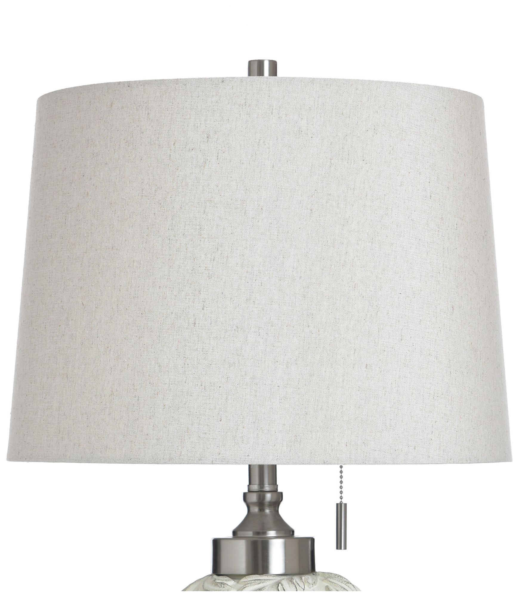 Image 5 StyleCraft 34" High Hacot Silver Table Lamp with Beige Shade more views