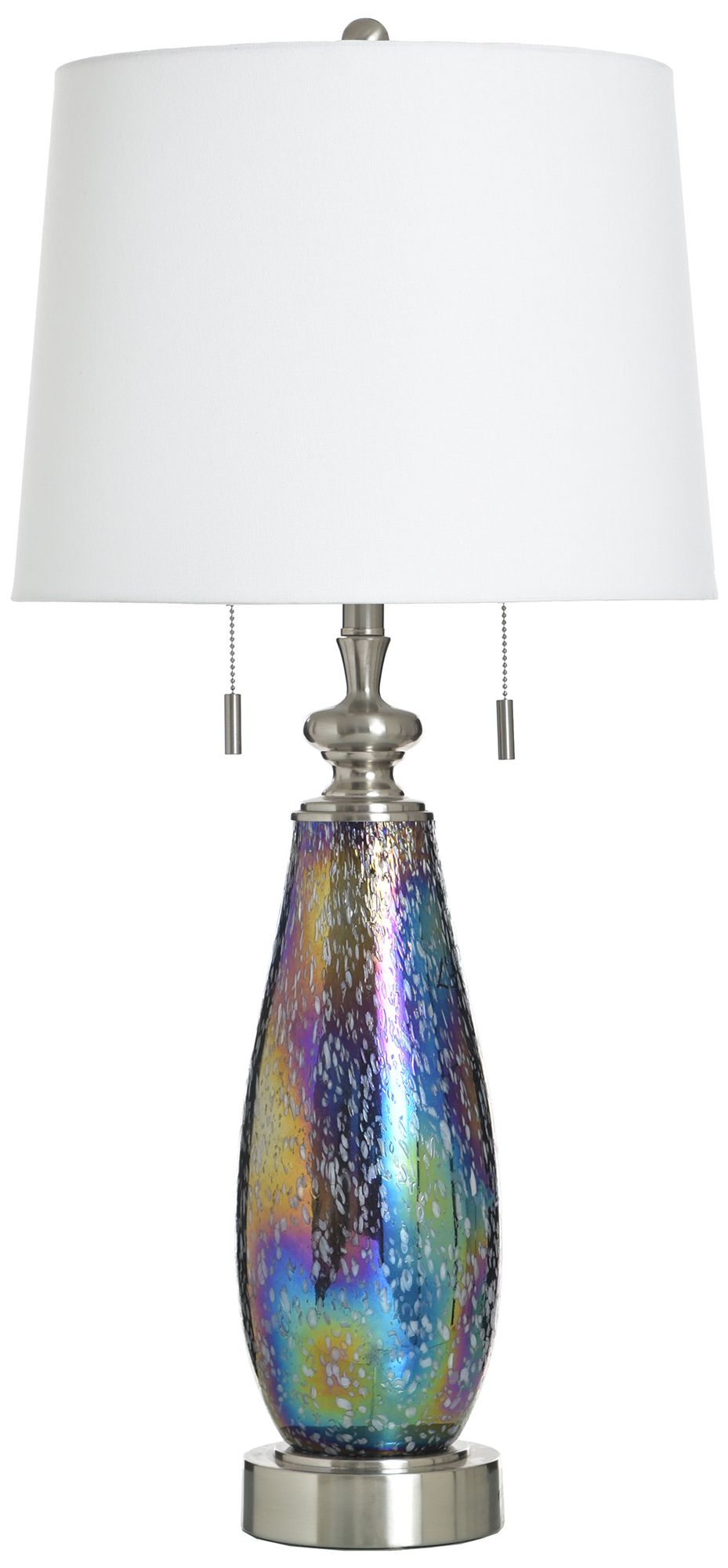 StyleCraft 34" High Wellen Table Lamp with White Shade