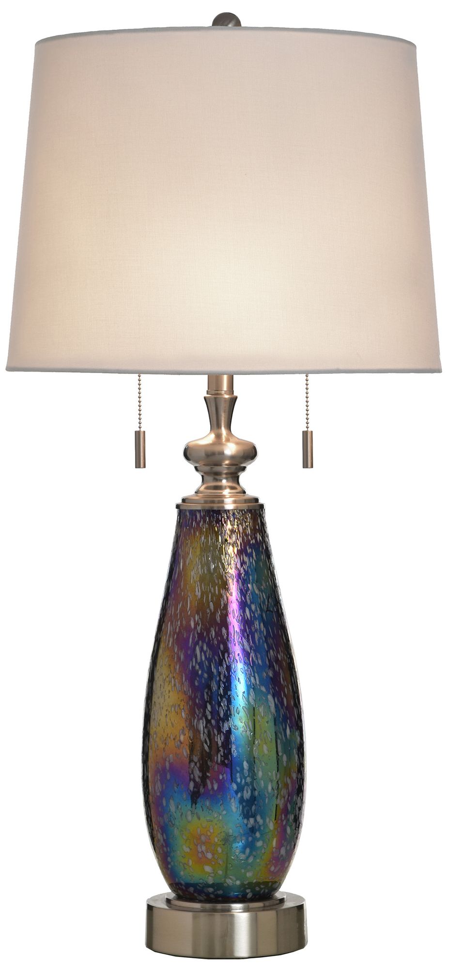 Image 3 StyleCraft 34" High Wellen Table Lamp with White Shade more views