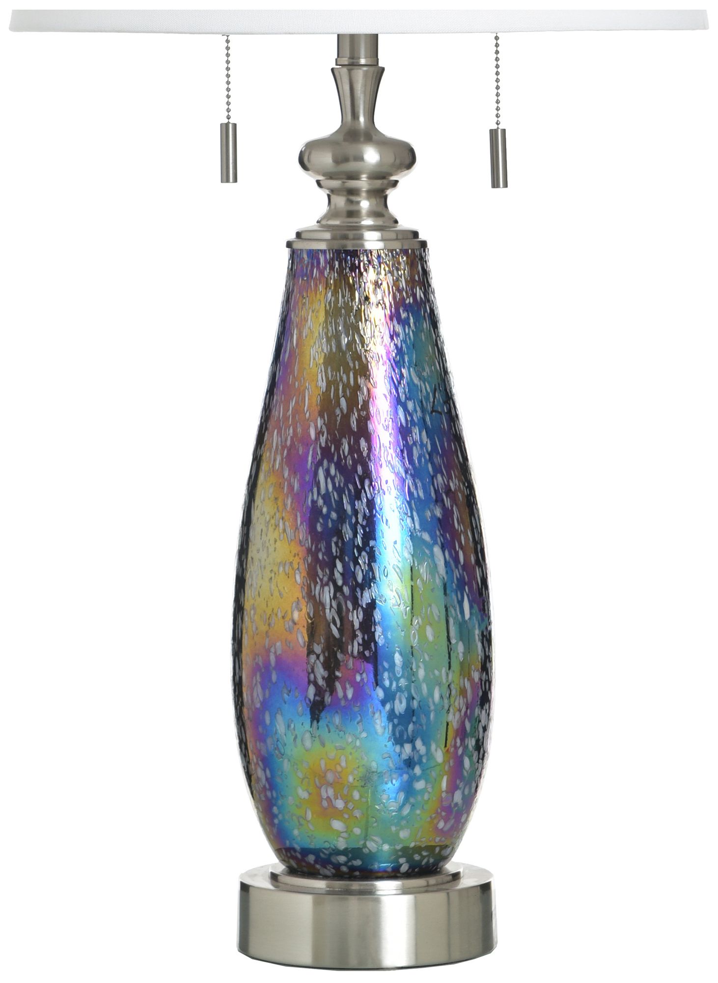 Image 4 StyleCraft 34" High Wellen Table Lamp with White Shade more views