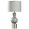 StyleCraft 34" High Treasure Grey Glass Table Lamp w/ Gray Shade