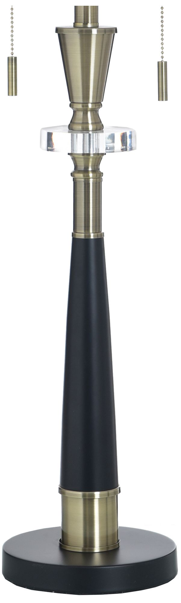 Image 4 StyleCraft 35.5" High Larson Gold & Black Table Lamp with White Shade more views