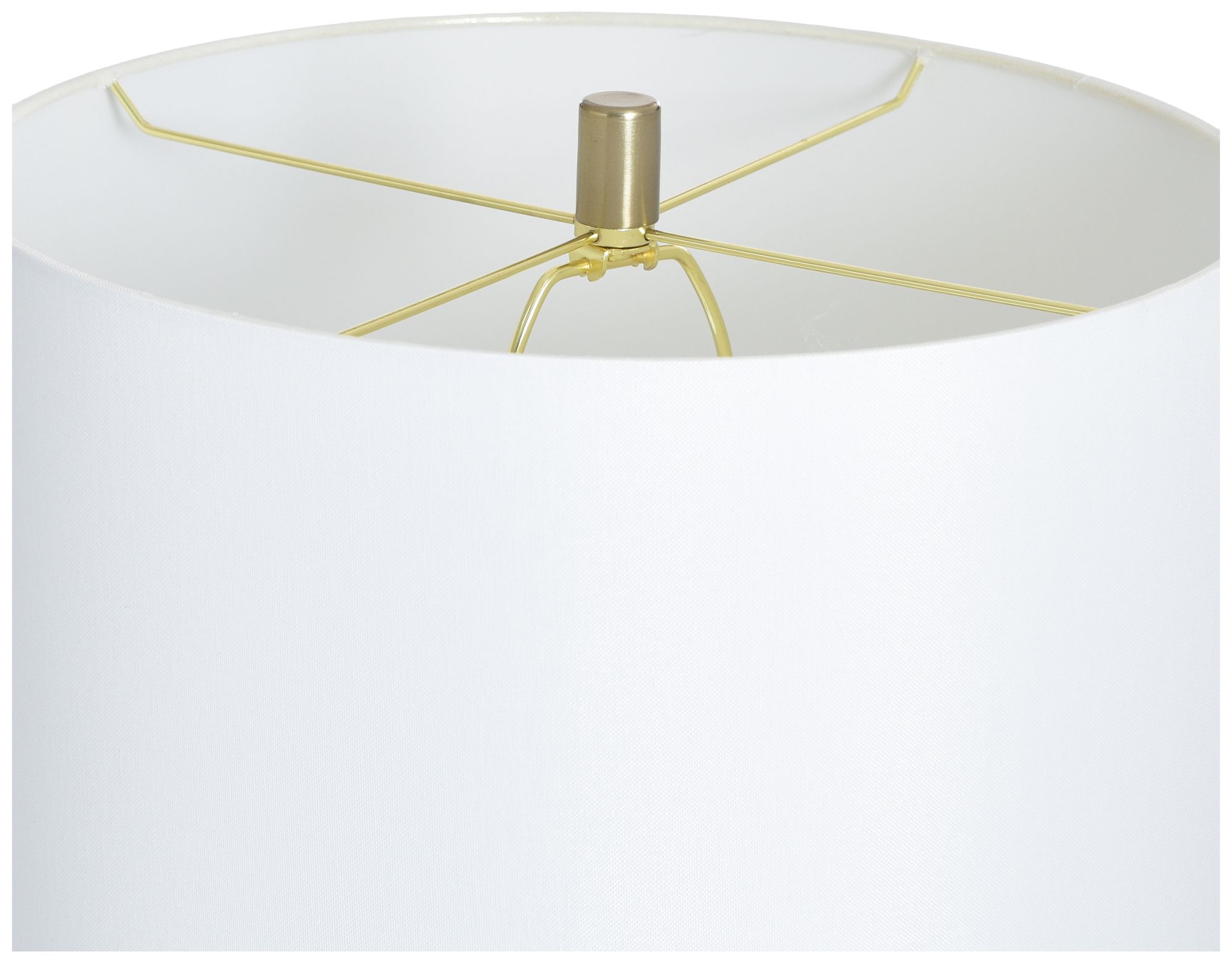 Image 6 StyleCraft 35.5" High Larson Gold & Black Table Lamp with White Shade more views