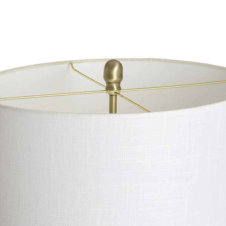 Image 6 StyleCraft 35.5" High Ceramic Wave Table Lamp With White Shade more views