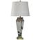 StyleCraft 36.25" High Kynlee Gold Glass Table Lamp With White Shade