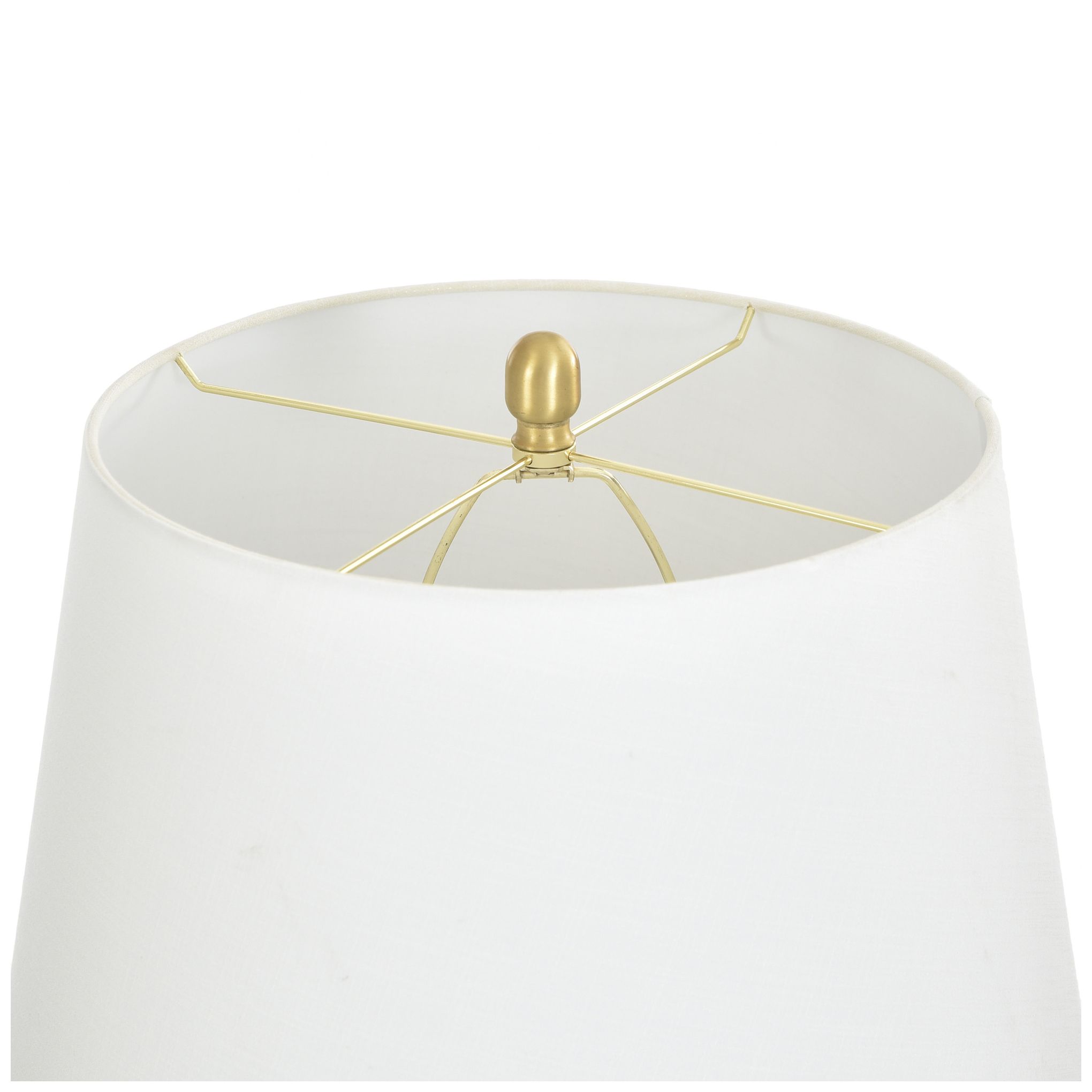 Image 6 StyleCraft 37" High Merken Gold Table Lamp with White Shade more views