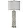 StyleCraft 37"H Tallulah White Transitional Table Lamp w/ White Shade