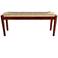 StyleCraft 46 1/4" Wide Natural Seagrass Wood Bench