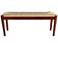 StyleCraft 46 1/4" Wide Natural Seagrass Wood Bench