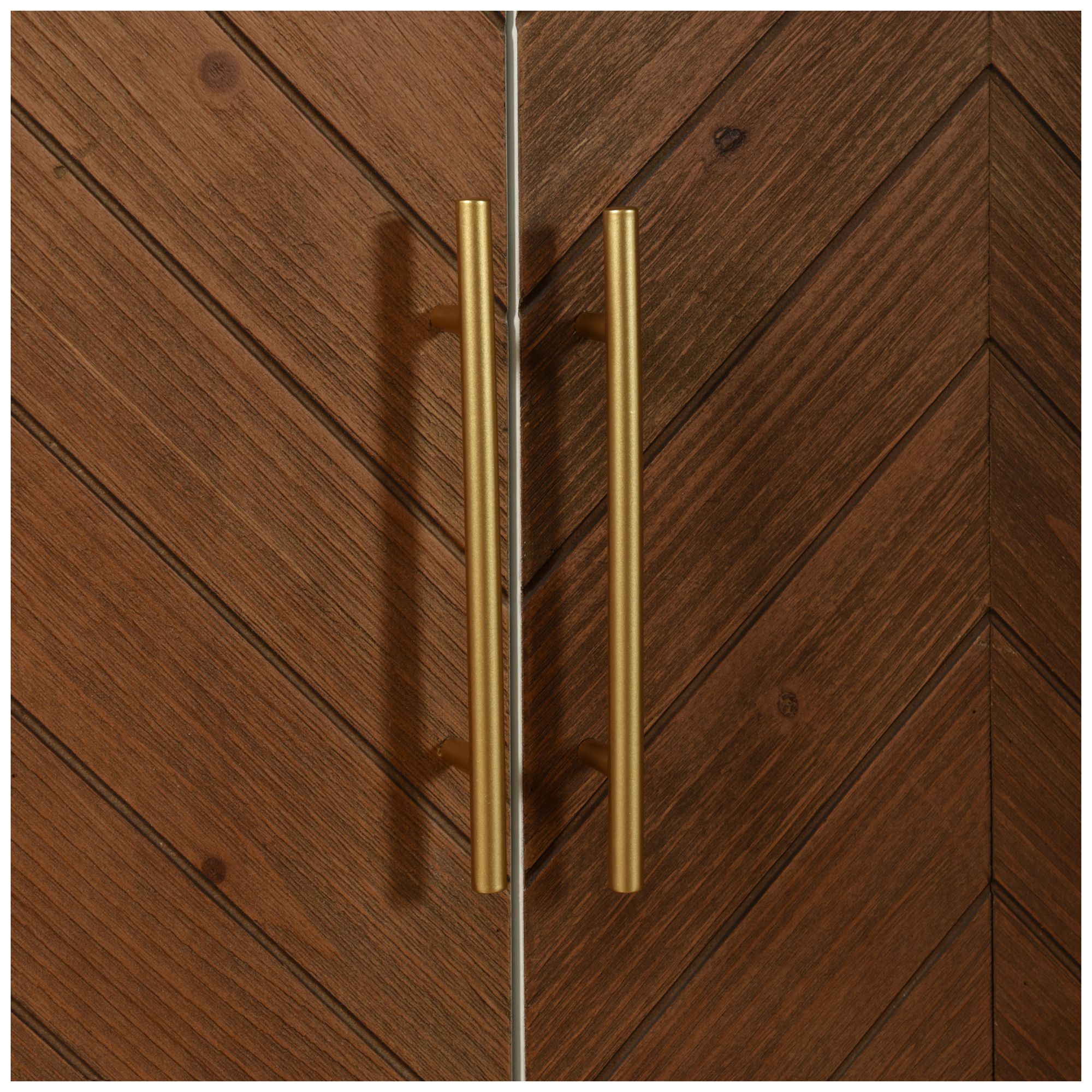 Image 7 StyleCraft 60 x 34 White & Amber Cabinet more views