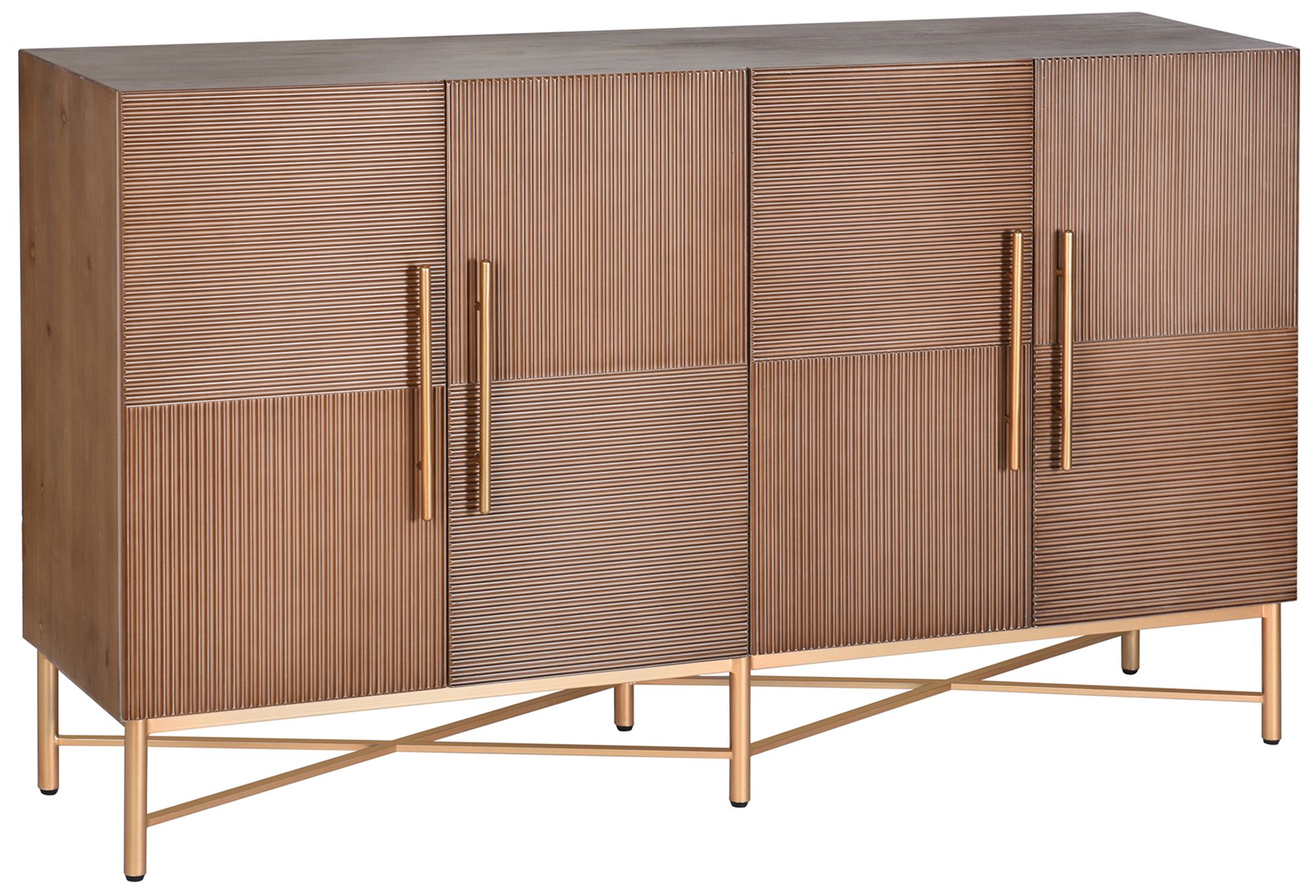 Image 2 StyleCraft 60 x 36 Dark Natural, Gold Cabinet