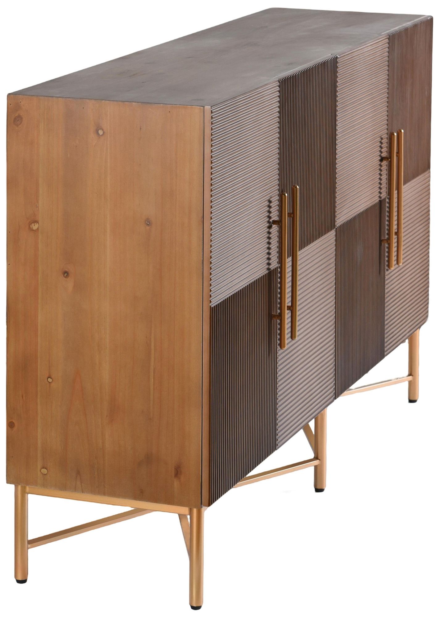 Image 3 StyleCraft 60 x 36 Dark Natural, Gold Cabinet more views