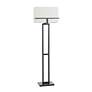 1_StyleCraft 61.5"H Tabby Black Floor Lamp w/ Beige Shade