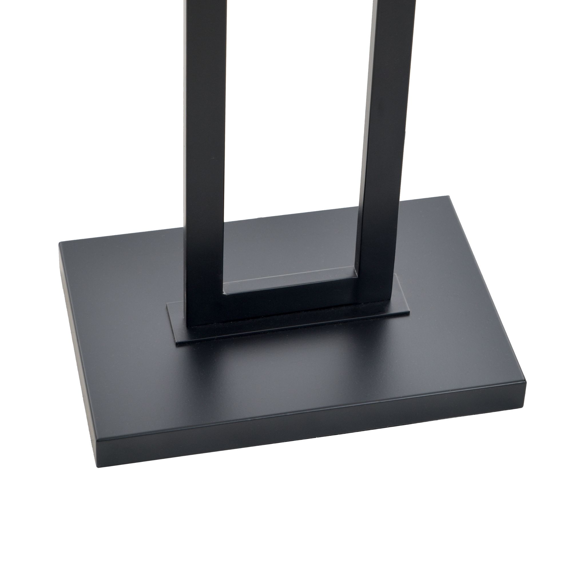 Image 3 StyleCraft 61.5"H Tabby Black Floor Lamp w/ Beige Shade more views