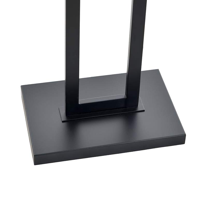 Image 3 StyleCraft 61.5"H Tabby Black Floor Lamp w/ Beige Shade more views