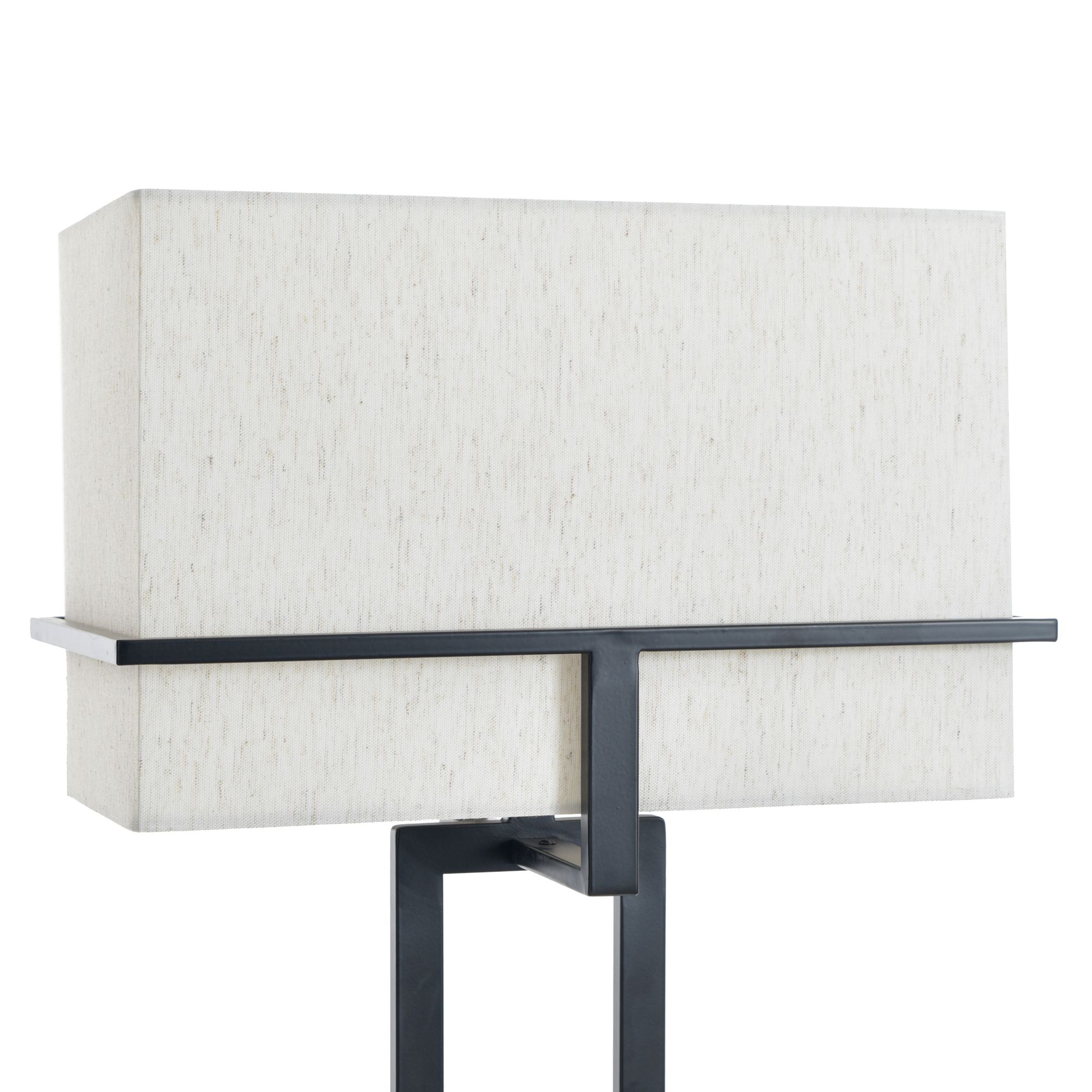 Image 4 StyleCraft 61.5"H Tabby Black Floor Lamp w/ Beige Shade more views