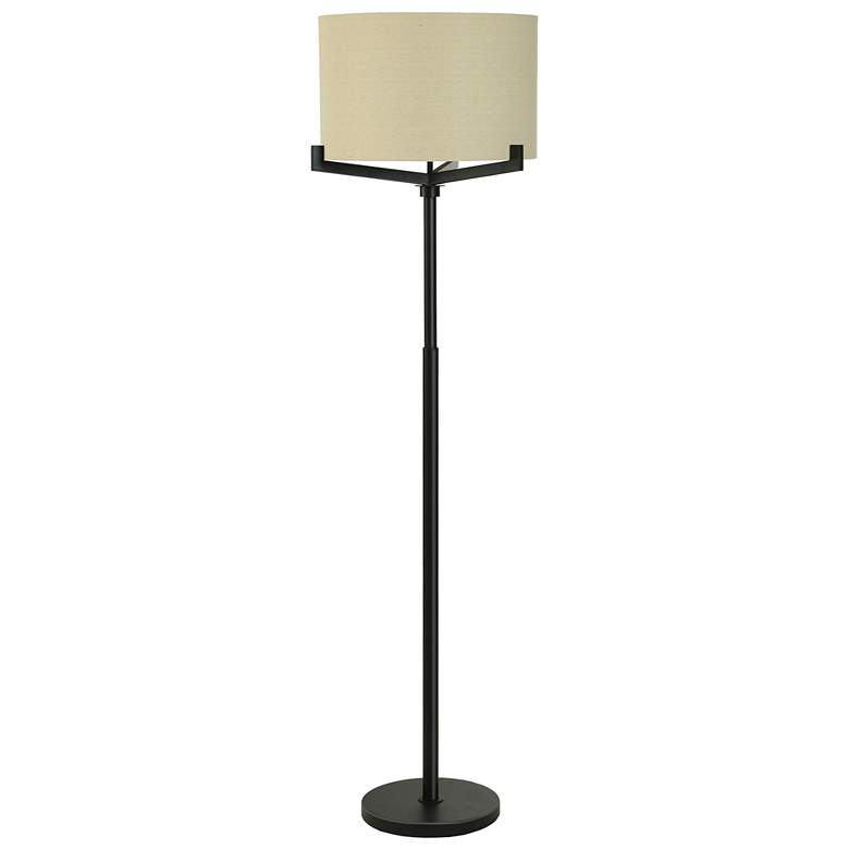 Image 1 Stylecraft 63" High Brushed Black Industrial Modern Floor Lamp