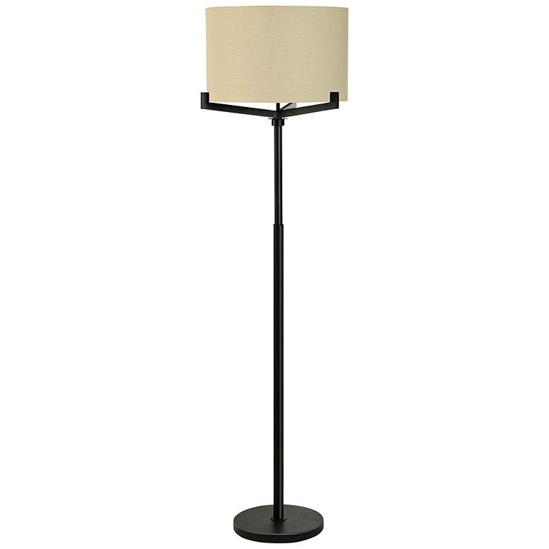 Image 1 Stylecraft 63 inch High Brushed Black Industrial Modern Floor Lamp