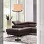 1_Stylecraft 63" High Brushed Black Industrial Modern Floor Lamp
