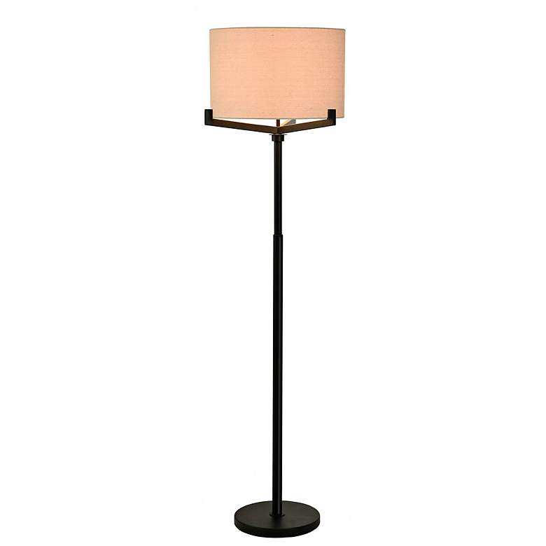 Image 6 Stylecraft 63" High Brushed Black Industrial Modern Floor Lamp more views