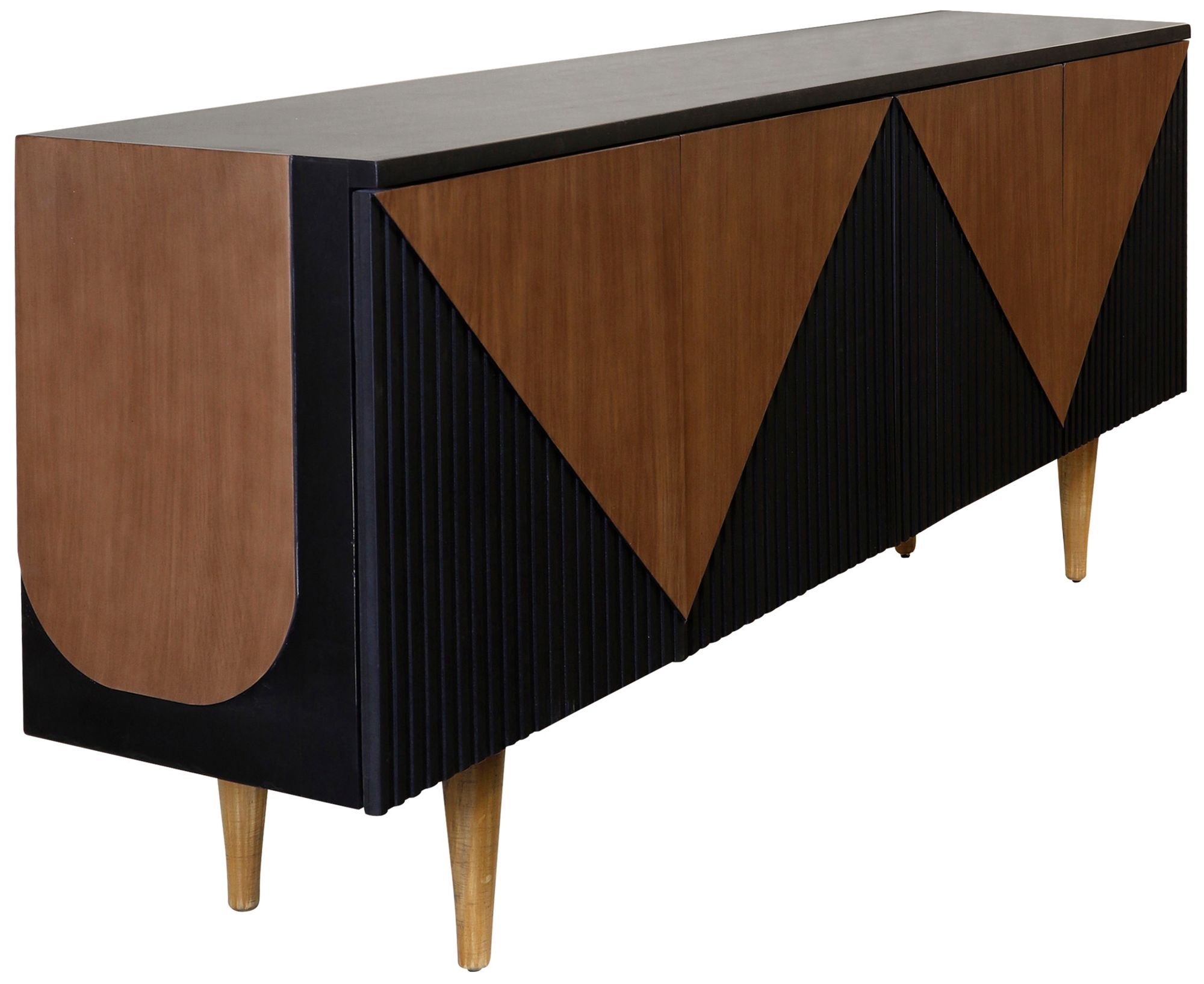 Image 3 StyleCraft 80 x 32 Black, Oak Console more views