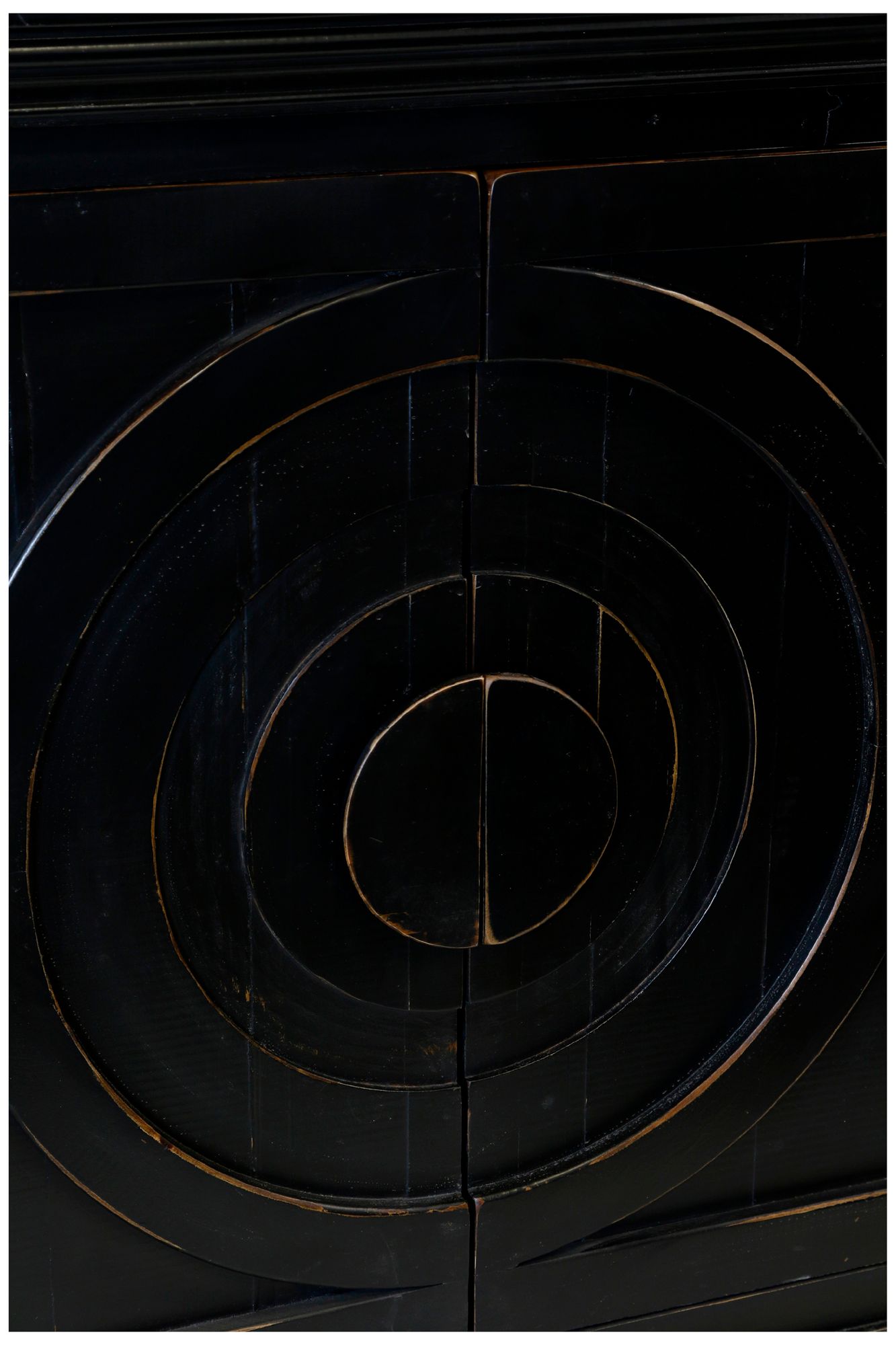 Image 3 StyleCraft 80 x 38 Black Distressed Credenza more views