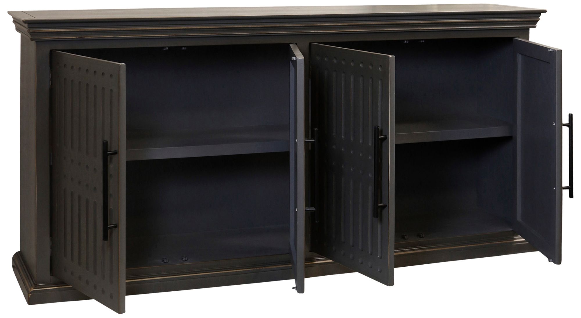 Image 2 StyleCraft 80 x 38 Smokey Gray Credenza more views