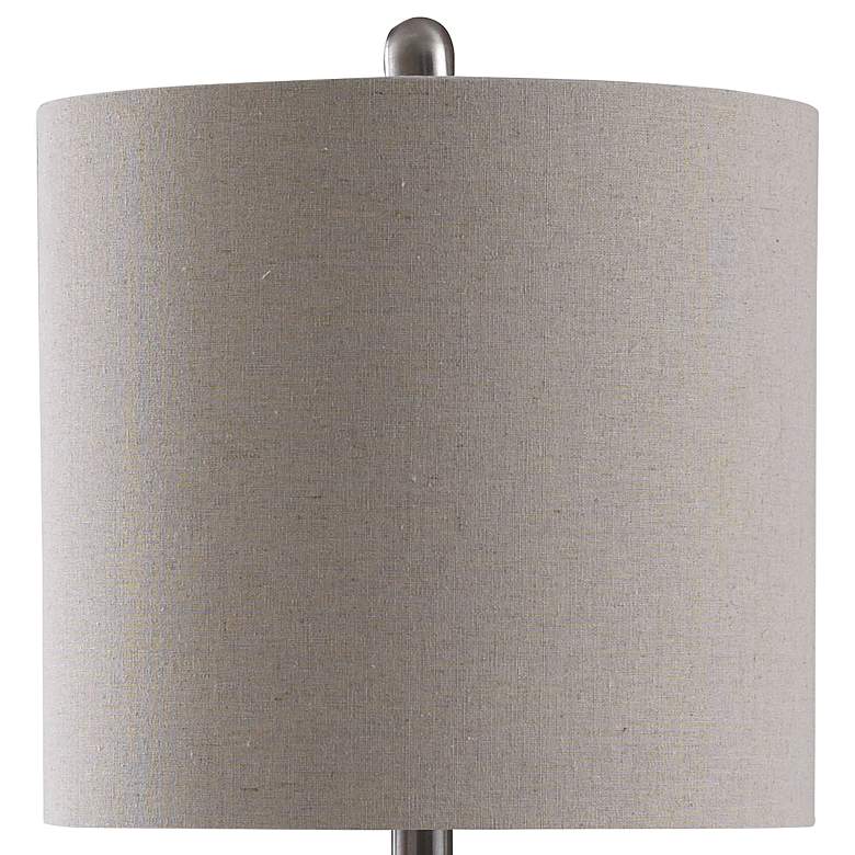 Image 3 Stylecraft Aaron 24" High Modern Gray Washed Ceramic Table Lamp more views