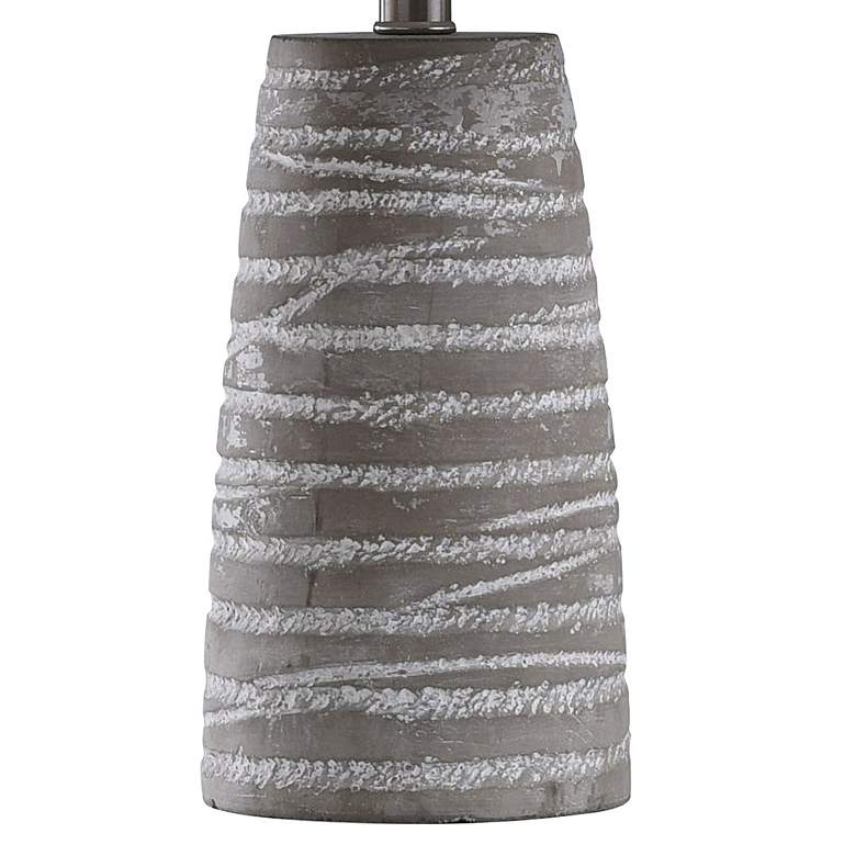 Image 4 Stylecraft Aaron 24" High Modern Gray Washed Ceramic Table Lamp more views