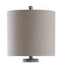 4_Stylecraft Aaron 24" High Modern Gray Washed Ceramic Table Lamp more views