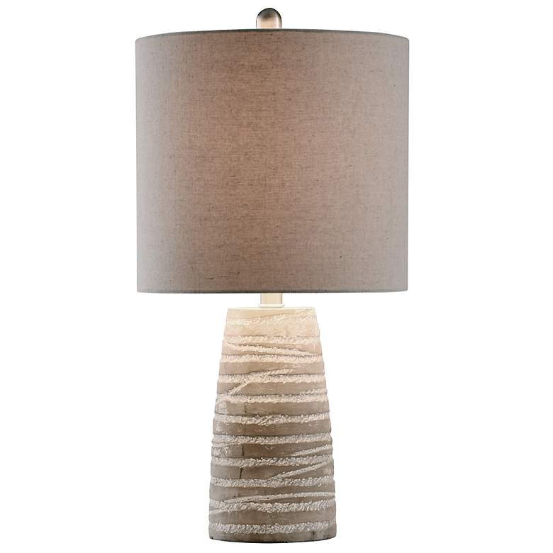 Image 6 Stylecraft Aaron 24" High Modern Gray Washed Ceramic Table Lamp more views