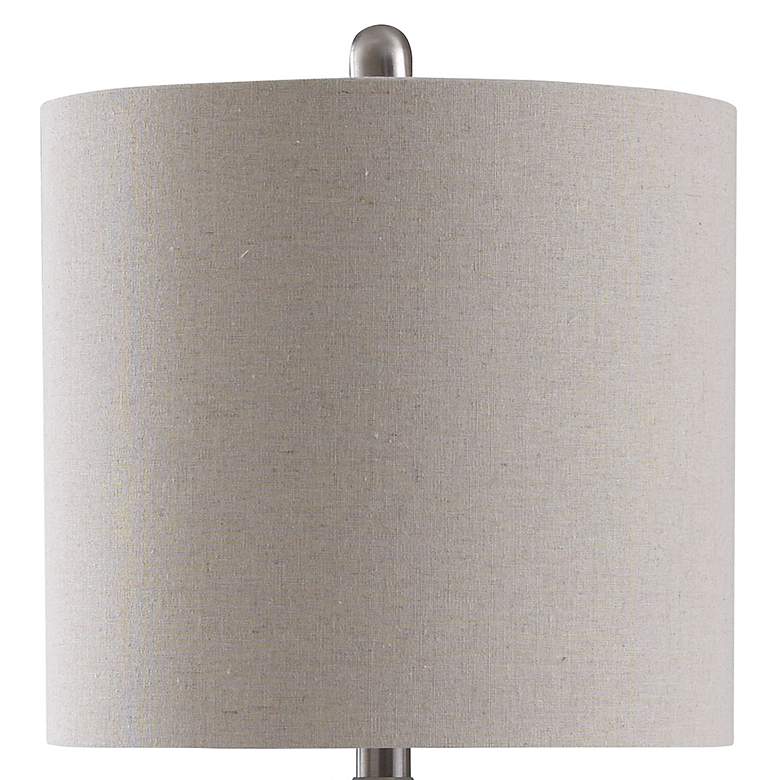 Image 7 Stylecraft Aaron 24" High Modern Gray Washed Ceramic Table Lamp more views