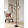 1_Stylecraft Adona 72" High 3-Light Bronze Metal Cage Floor Lamp