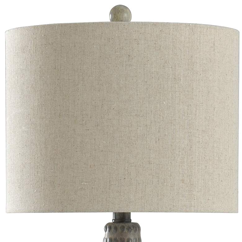 Image 3 Stylecraft Allen 25 1/2" High French Oak Finish Modern Rustic Lamp more views