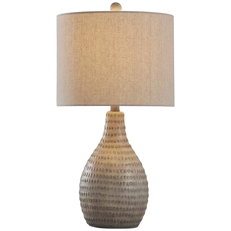 Image 5 Stylecraft Allen 25 1/2" High French Oak Finish Modern Rustic Lamp more views