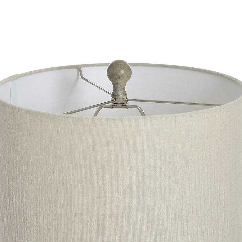 Image 6 Stylecraft Allen 25 1/2" High French Oak Finish Modern Rustic Lamp more views