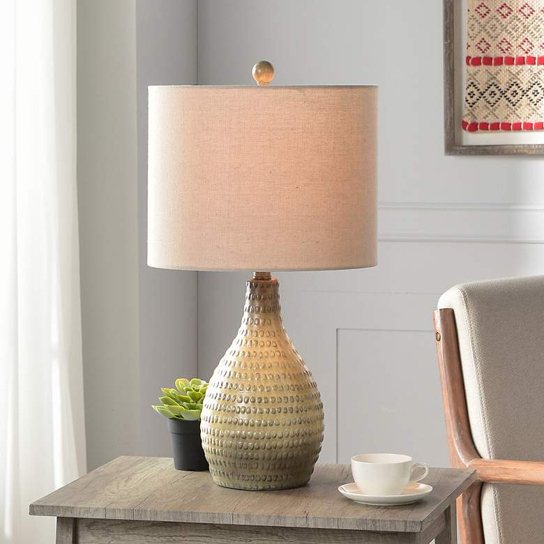 Image 7 Stylecraft Allen 25 1/2" High French Oak Finish Modern Rustic Lamp more views