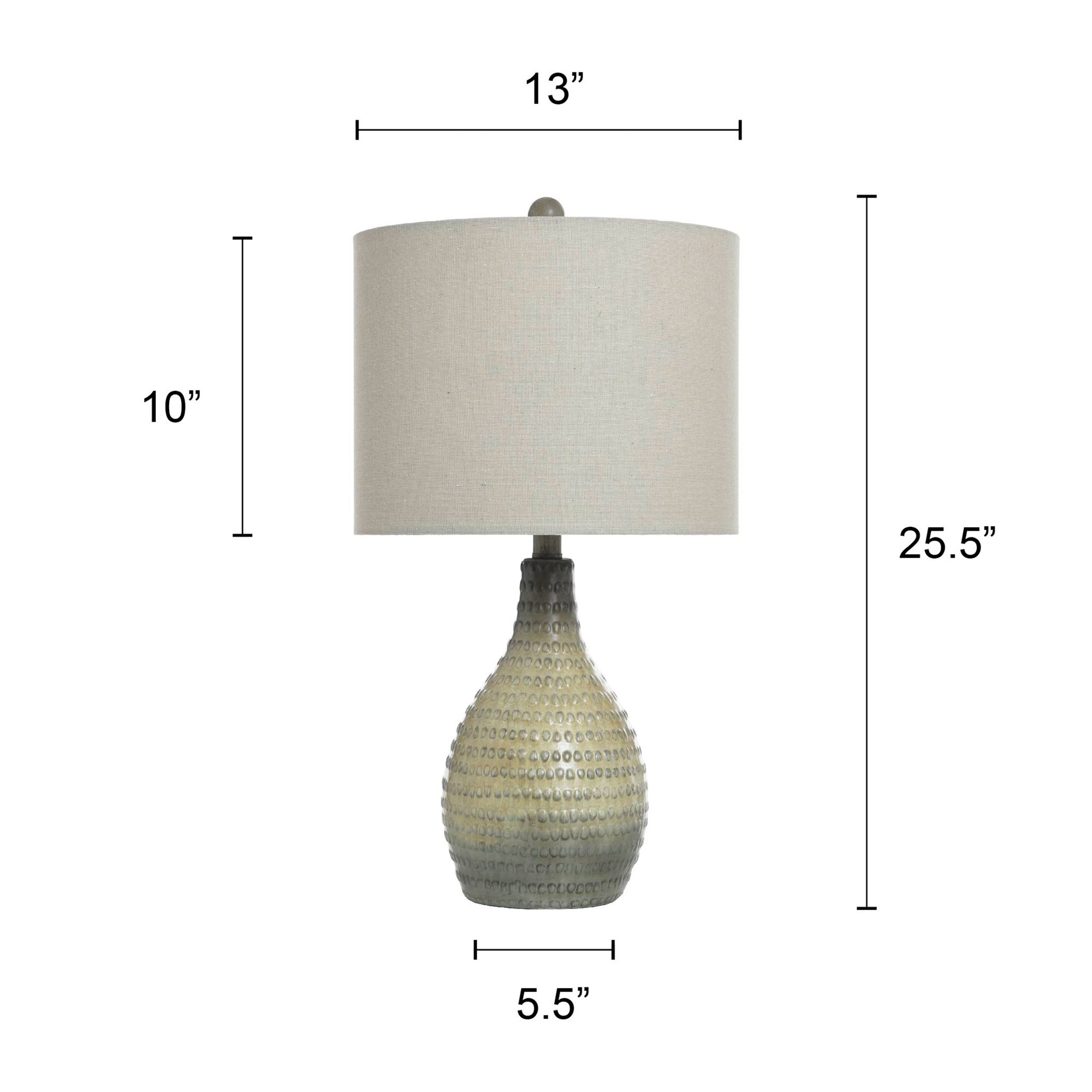 Stylecraft Allen 25 1/2" High French Oak Finish Modern Rustic Lamp