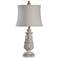 Stylecraft Anastasia 27" High Gray Wash Finish Traditional Table Lamp
