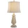 3_Stylecraft Anastasia 27" High Gray Wash Finish Traditional Table Lamp more views
