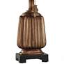 Stylecraft Antique Copper Finish Brown Shade Mini Accent Table Lamp