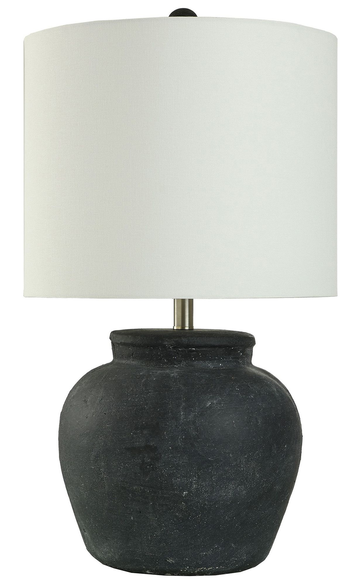 Stylecraft Arlo Cotta 26 1/2" High Matte Black Rustic Table Lamp
