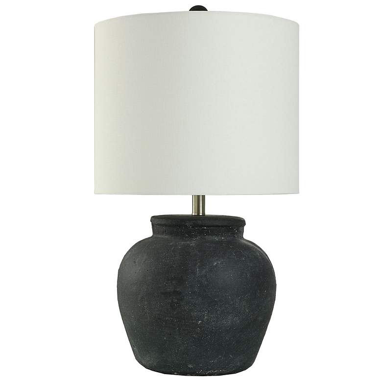 Image 2 Stylecraft Arlo Cotta 26 1/2" High Matte Black Rustic Table Lamp