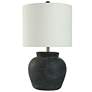 2_Stylecraft Arlo Cotta 26 1/2" High Matte Black Rustic Table Lamp