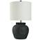 Stylecraft Arlo Cotta 26 1/2" High Matte Black Rustic Table Lamp