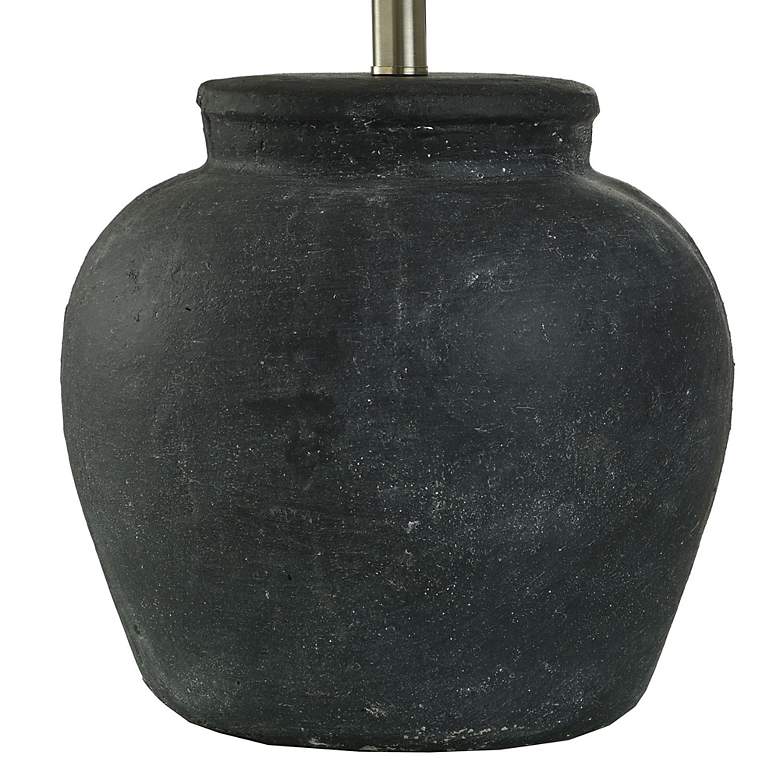 Image 4 Stylecraft Arlo Cotta 26 1/2" High Matte Black Rustic Table Lamp more views