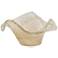 StyleCraft Atena Bowl Transparent Gold 10.62" x 10.62" x 5.5"