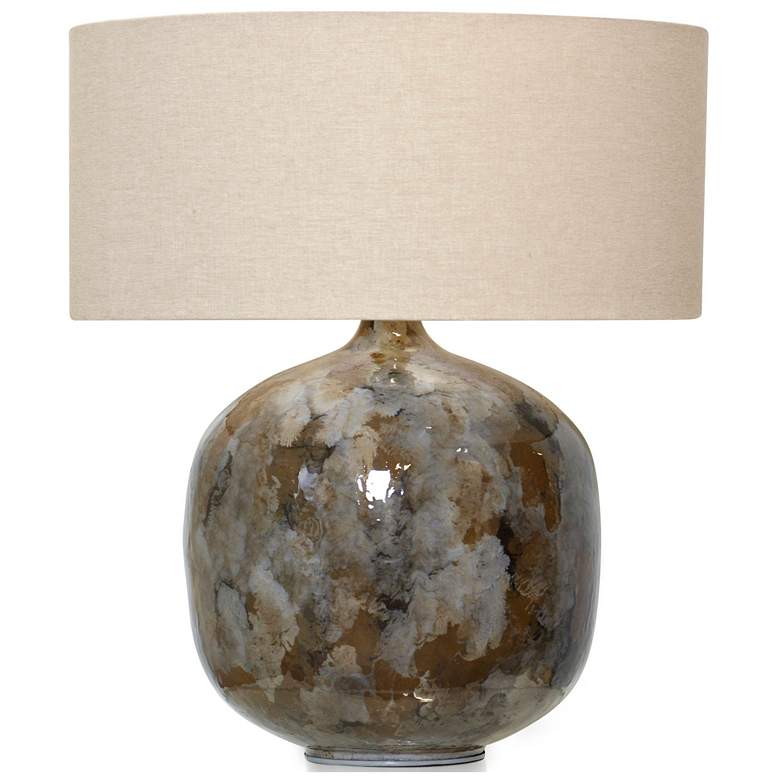 Image 1 Stylecraft Azores Iron Base with Enamel Rustic Modern Table Lamp