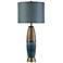 Stylecraft Bedford 37" High Blue and Copper Modern Ceramic Table Lamp