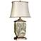 Stylecraft Bellevue 27 1/2" White Ivory Shade Raised Leaf Table Lamp